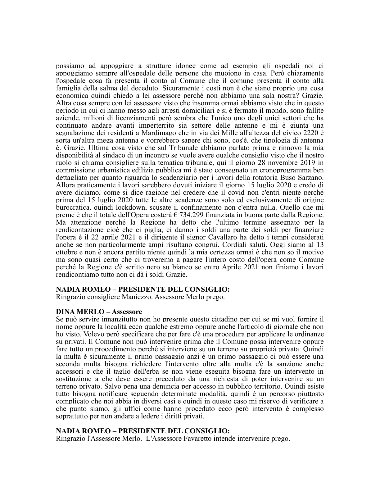 Pagina 49 del verbale