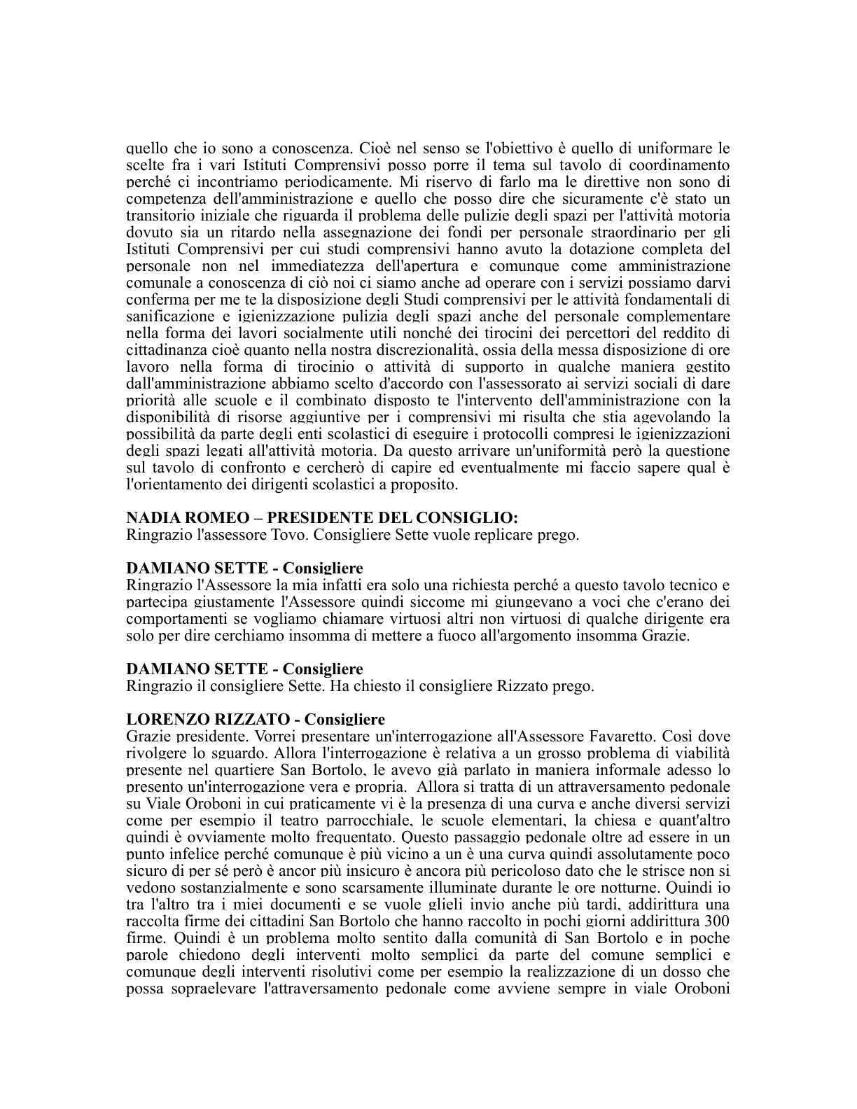 Pagina 51 del verbale