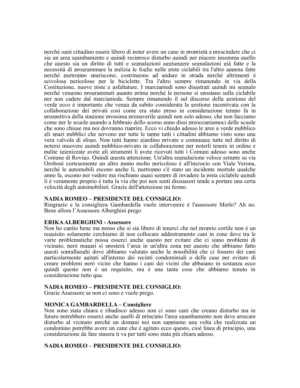 Pagina 54 del verbale