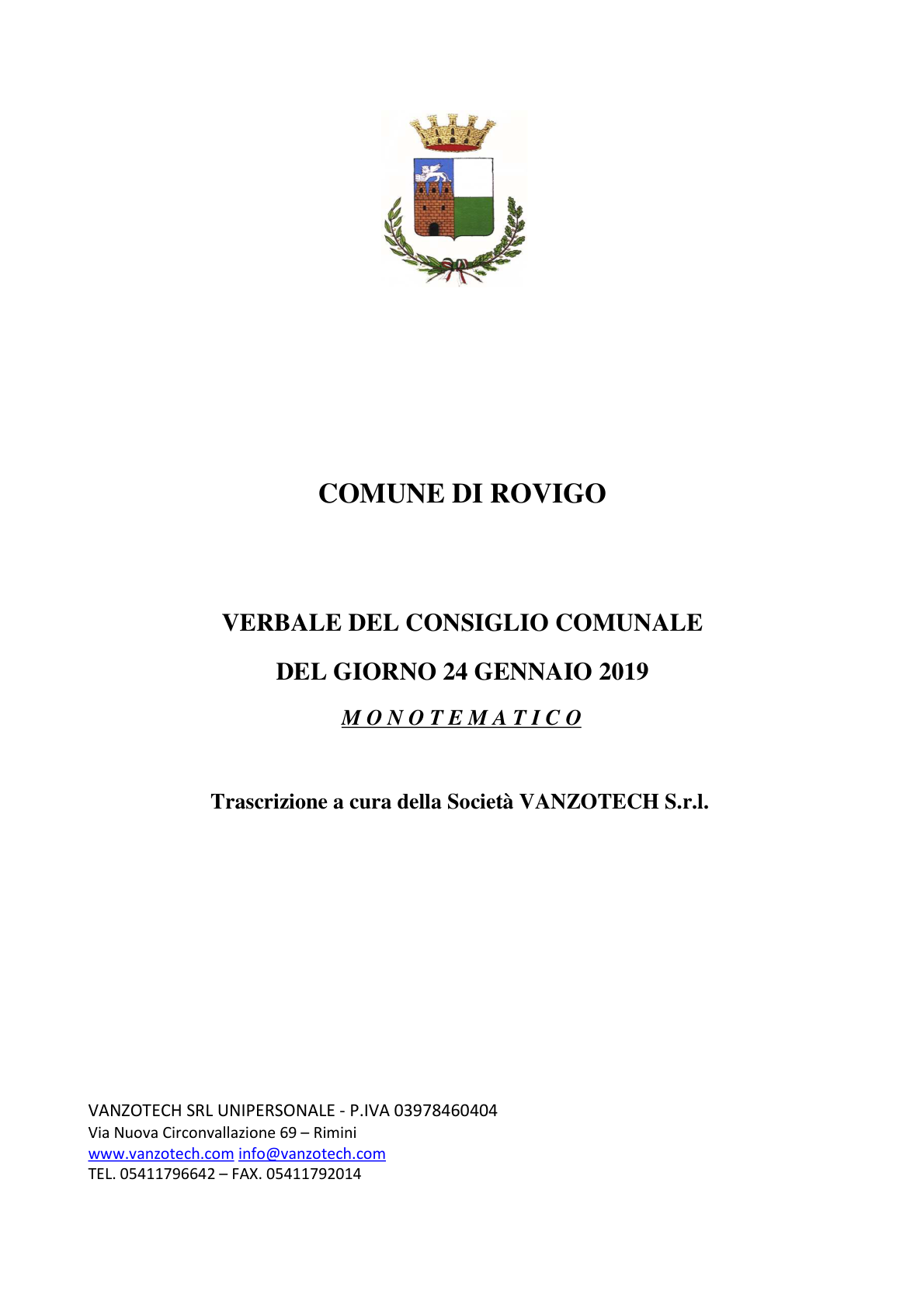 Pagina 1 del verbale