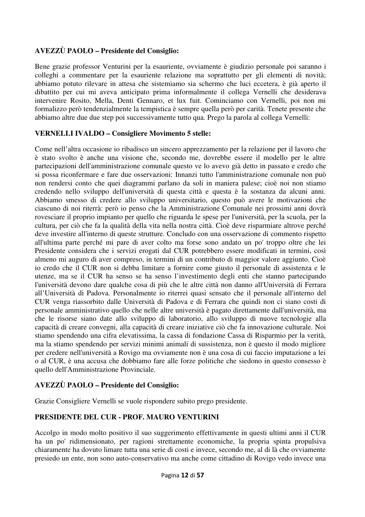 Pagina 13 del verbale