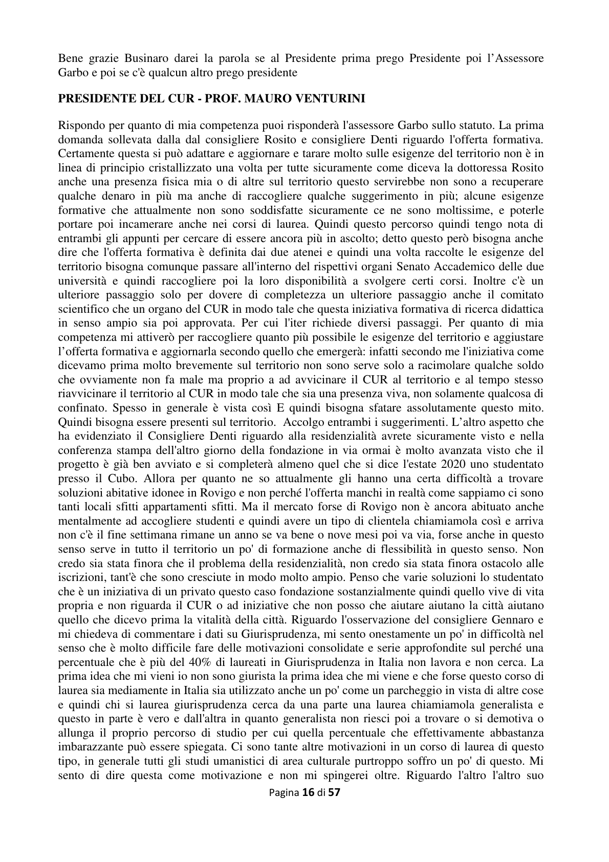 Pagina 17 del verbale