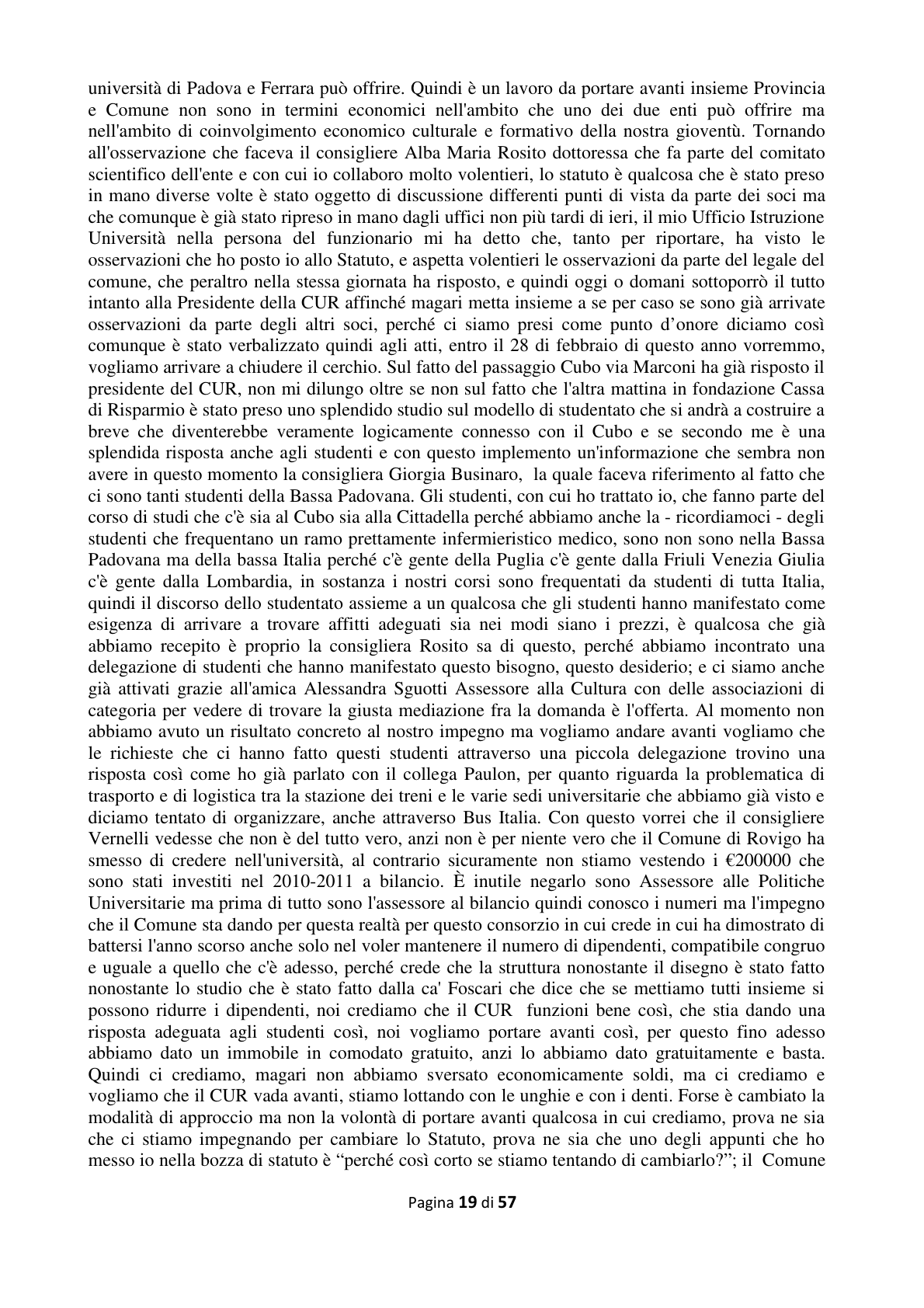 Pagina 20 del verbale