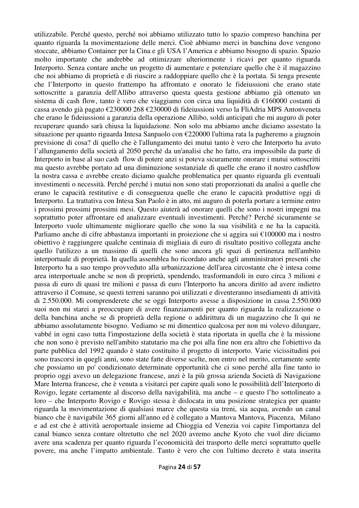 Pagina 25 del verbale