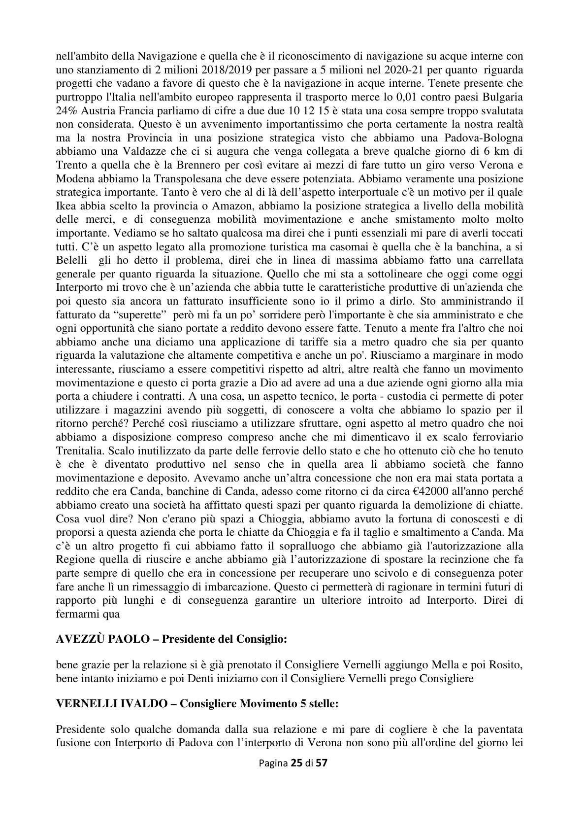 Pagina 26 del verbale
