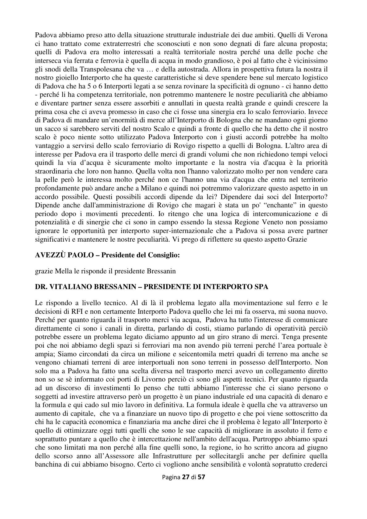 Pagina 28 del verbale