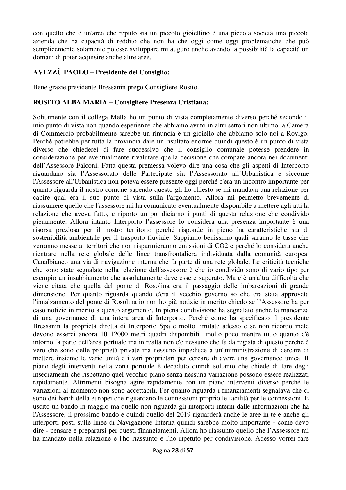 Pagina 29 del verbale