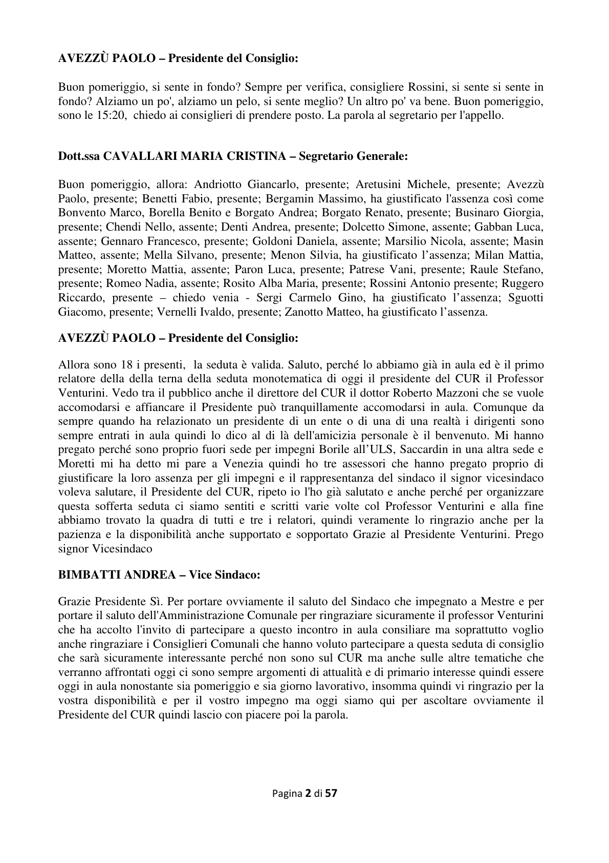 Pagina 3 del verbale