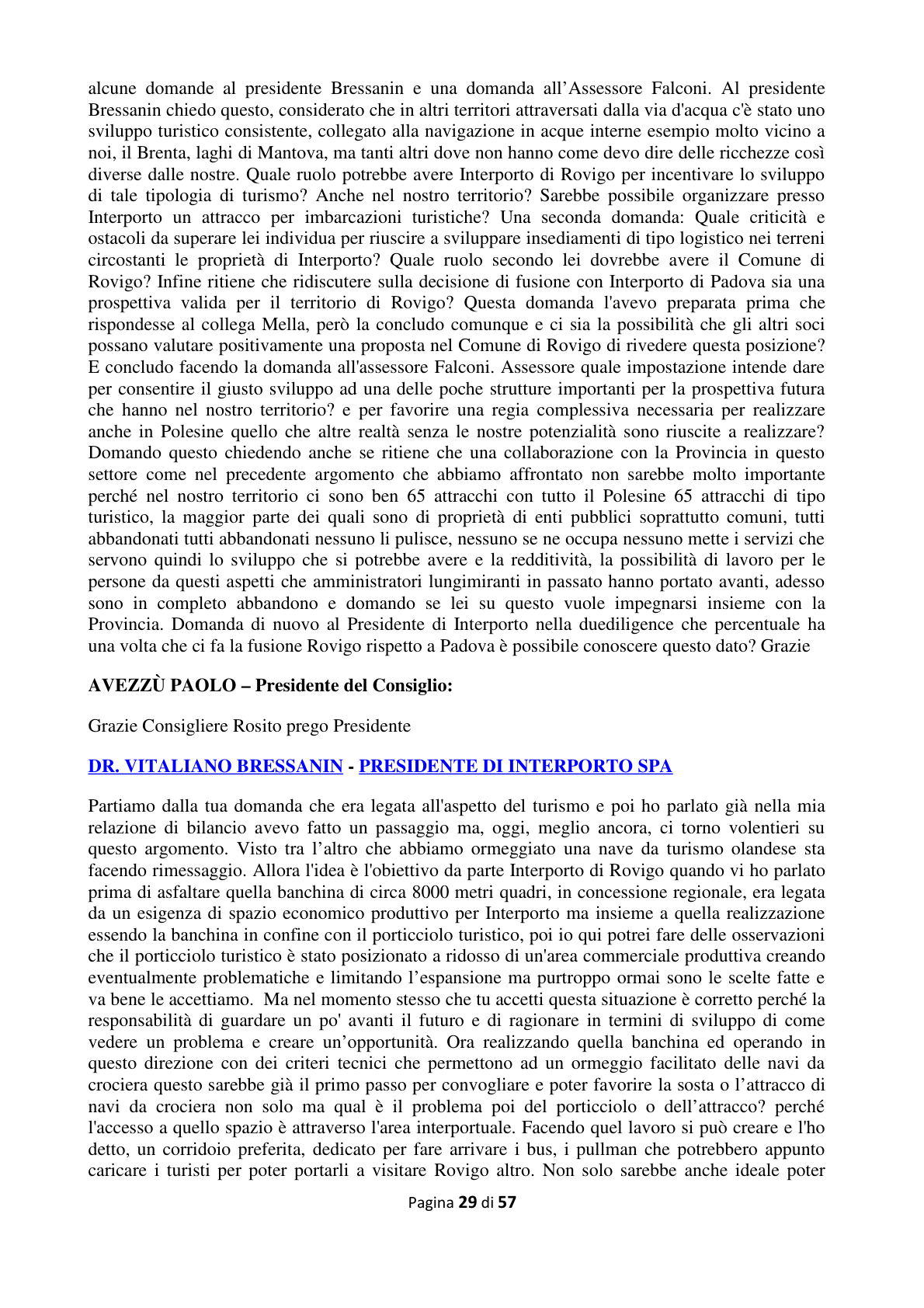 Pagina 30 del verbale
