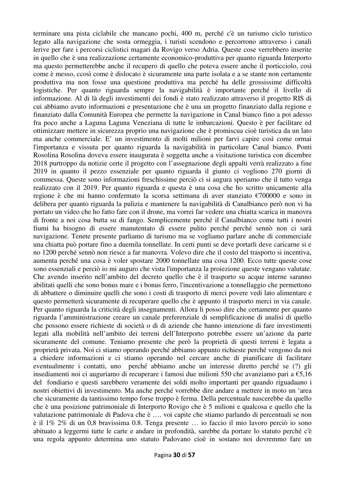 Pagina 31 del verbale