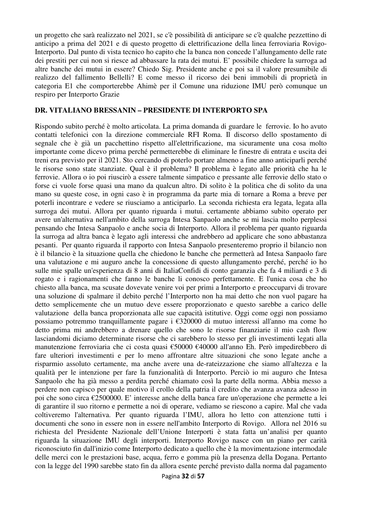 Pagina 33 del verbale