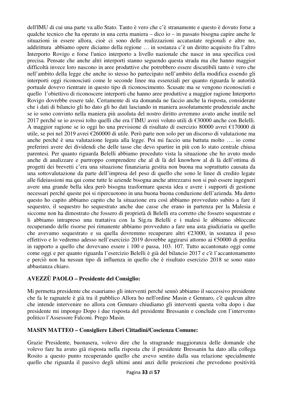 Pagina 34 del verbale