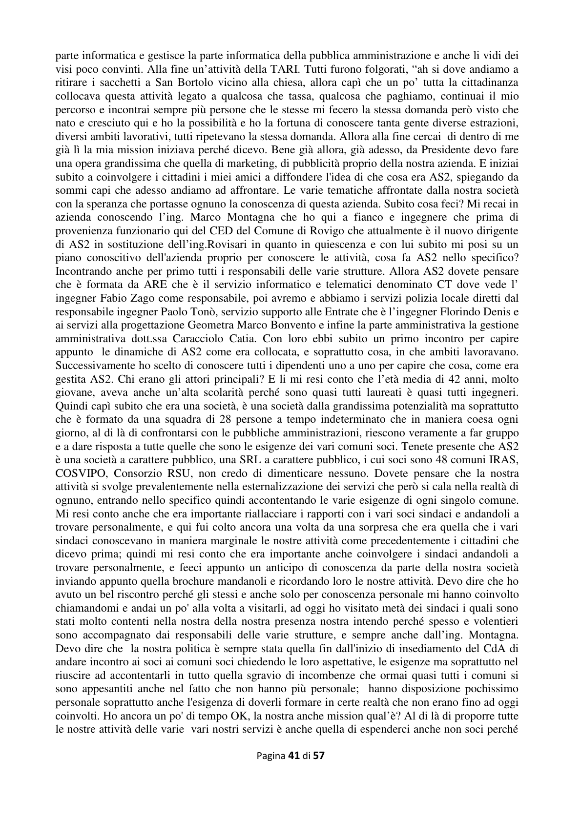 Pagina 42 del verbale