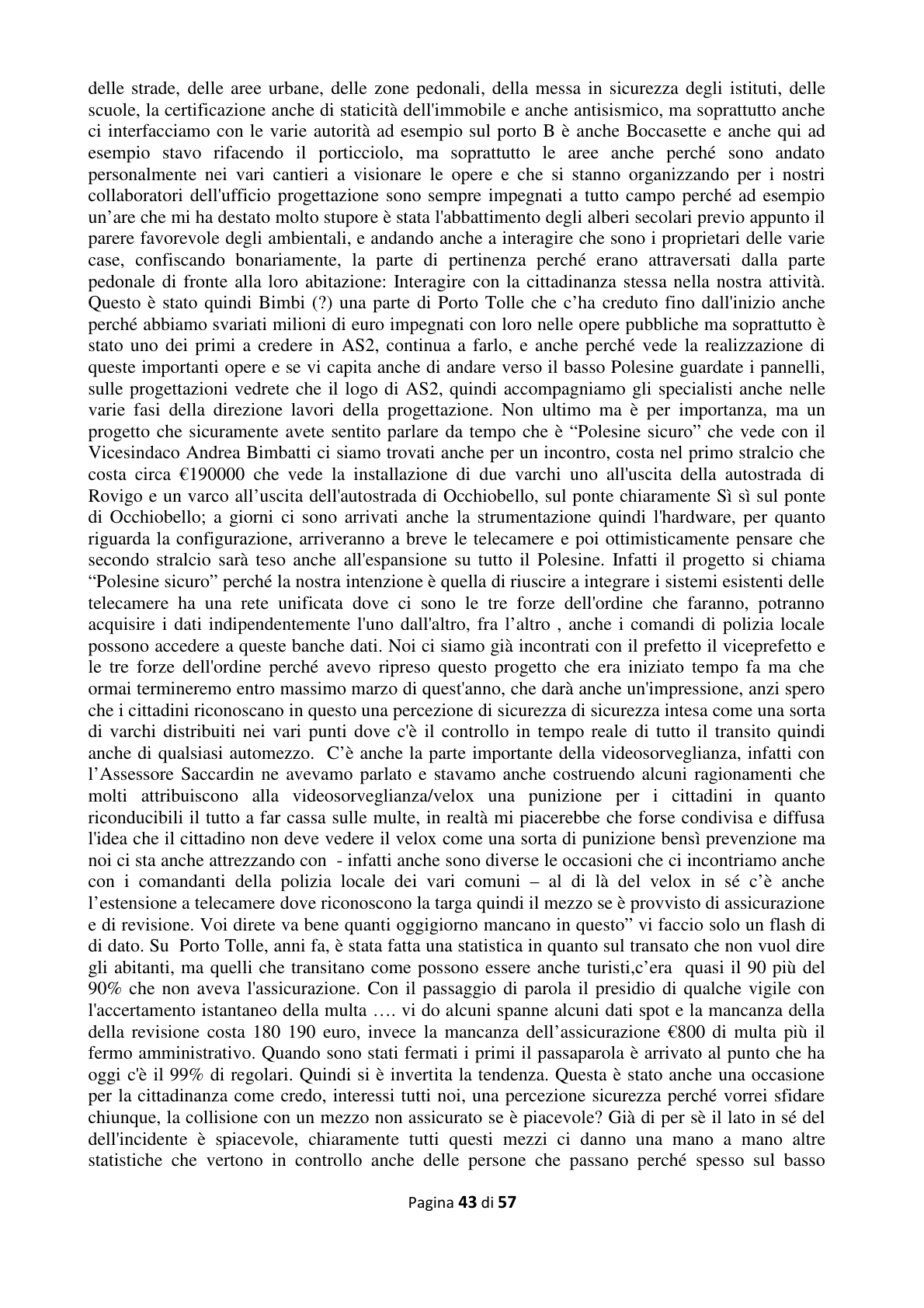 Pagina 44 del verbale