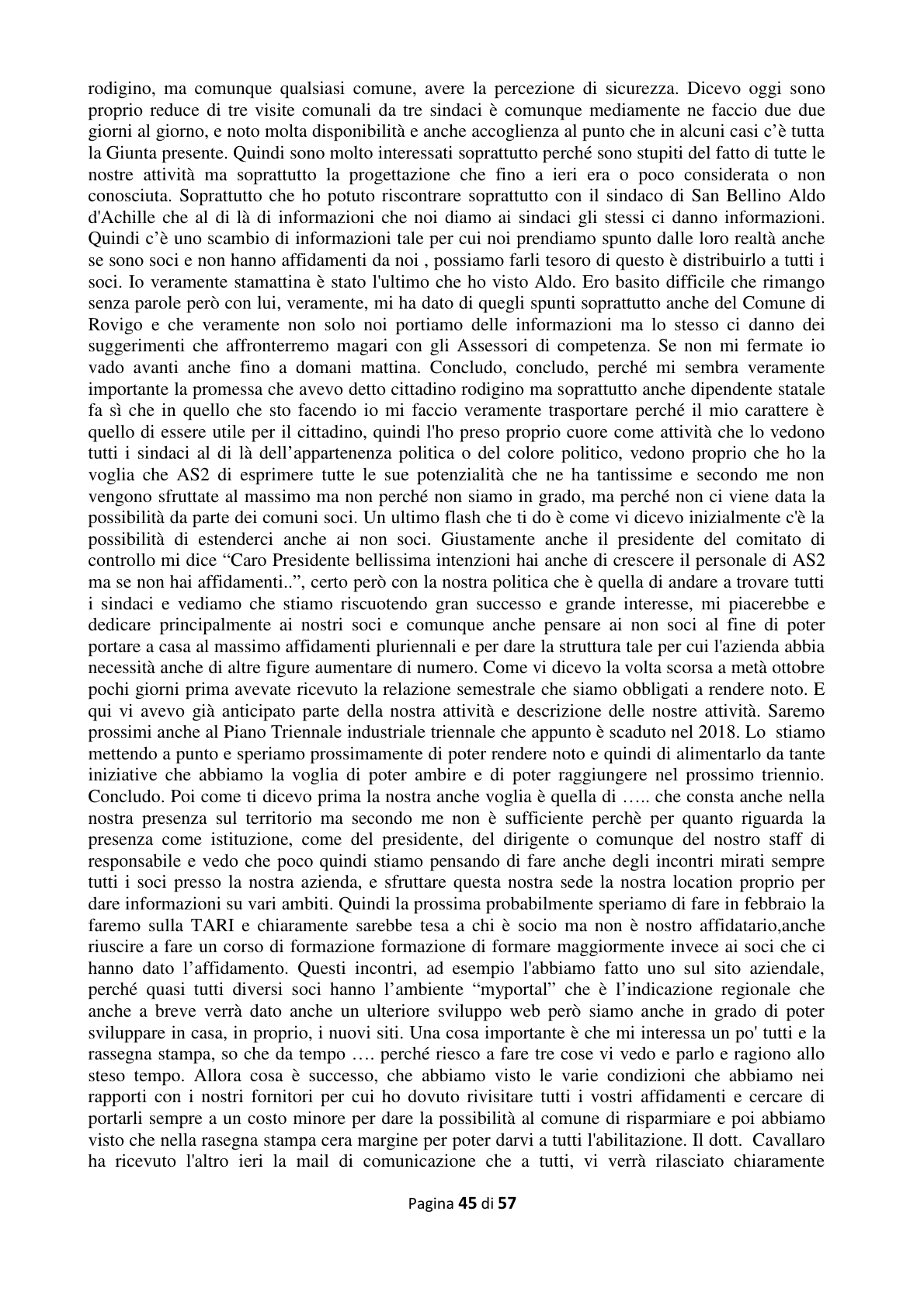 Pagina 46 del verbale