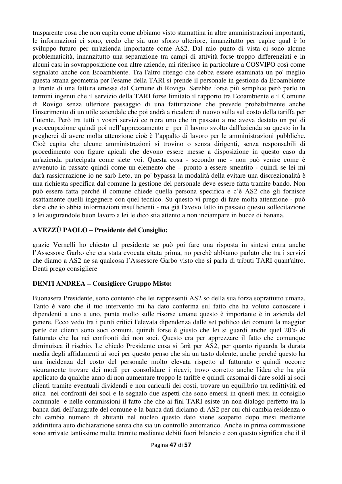 Pagina 48 del verbale