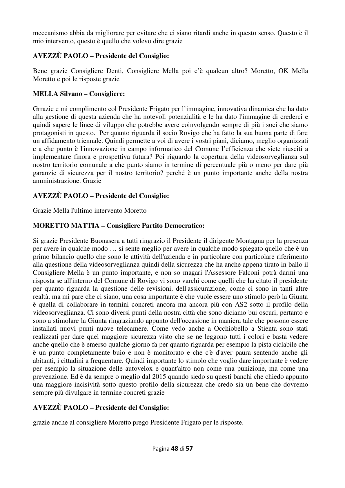 Pagina 49 del verbale