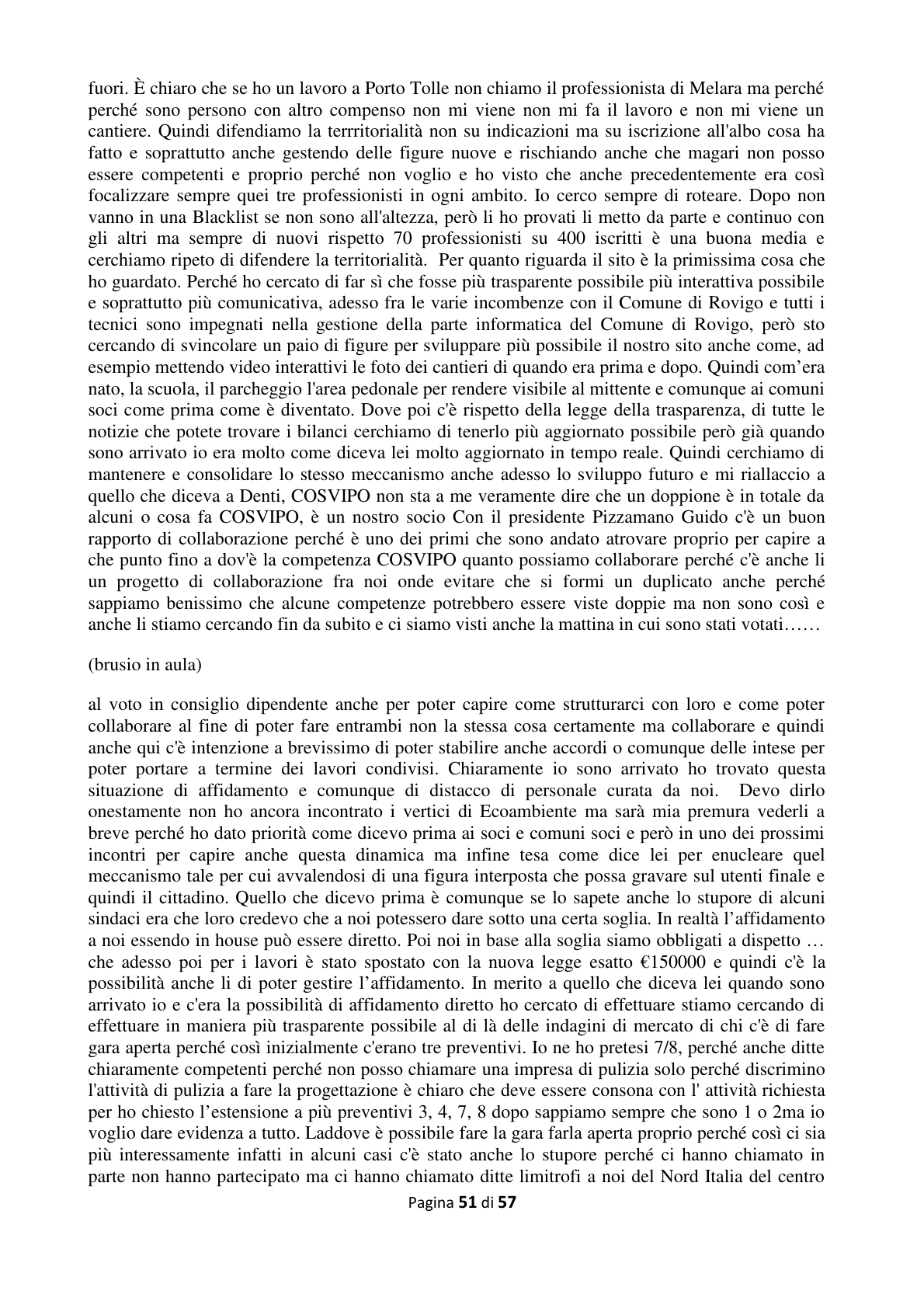 Pagina 52 del verbale