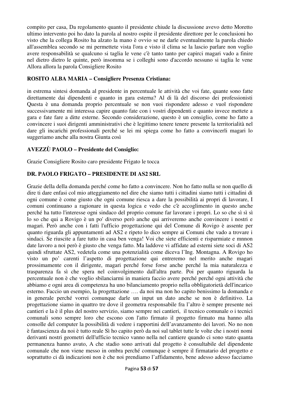 Pagina 54 del verbale