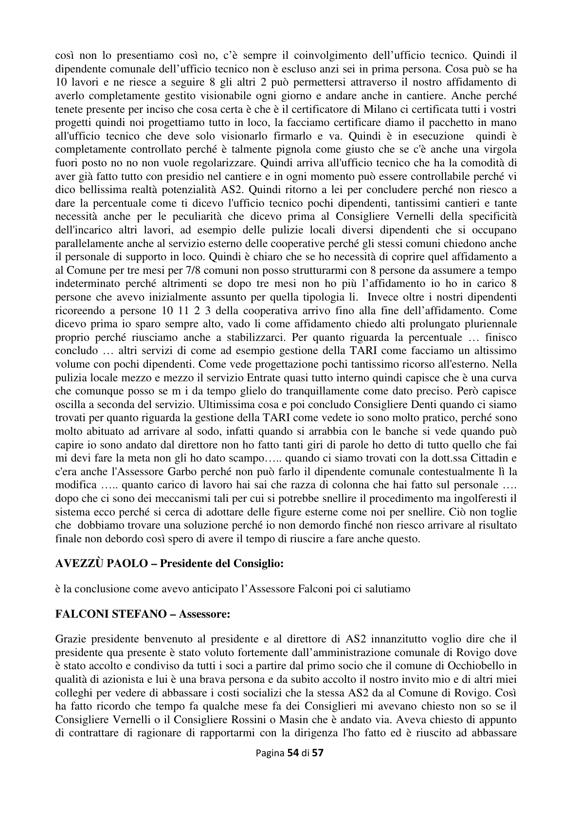 Pagina 55 del verbale