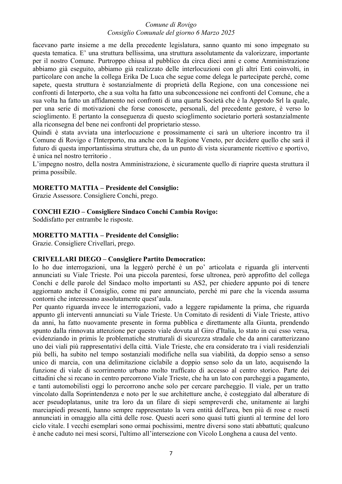 Pagina 7 del verbale