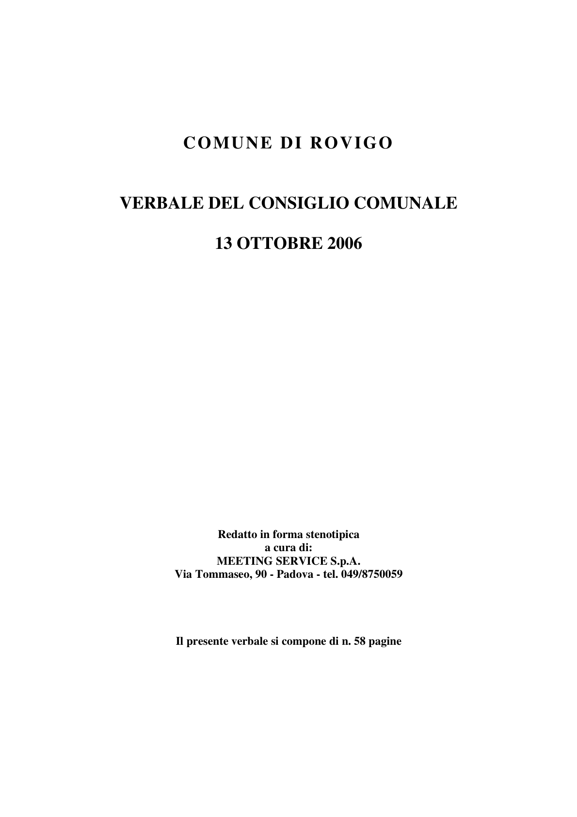 Pagina 1 del verbale