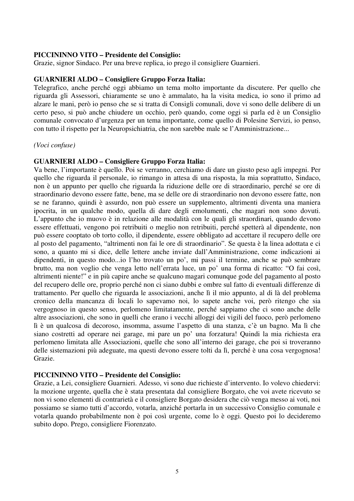 Pagina 6 del verbale