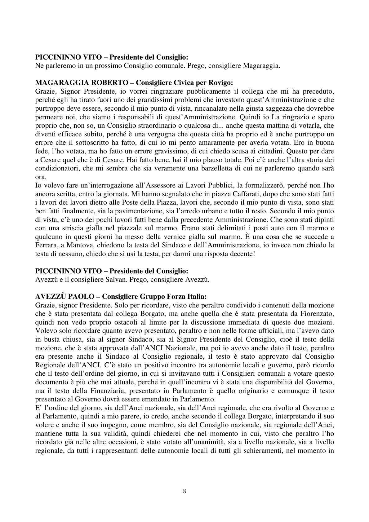 Pagina 9 del verbale