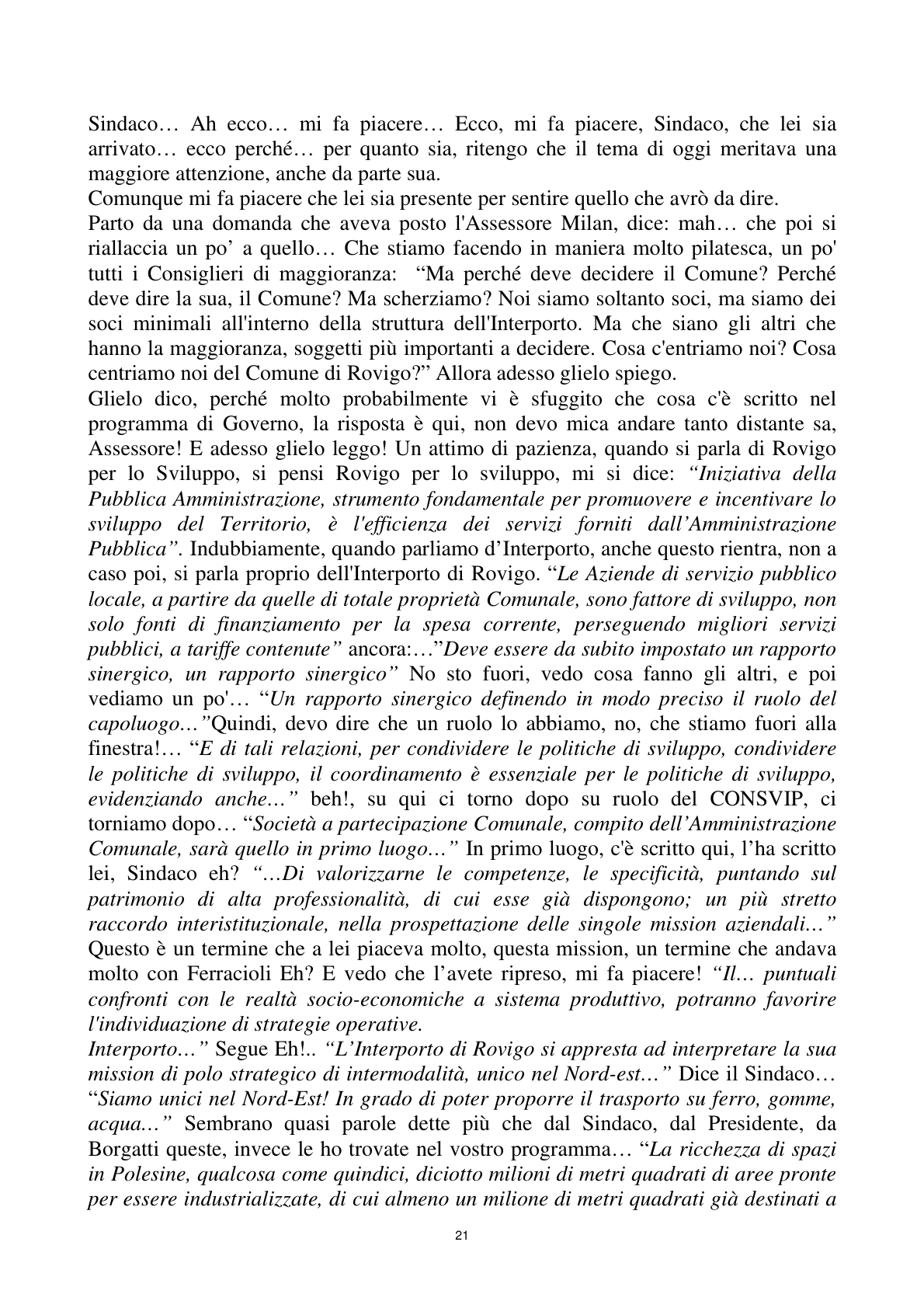 Pagina 21 del verbale