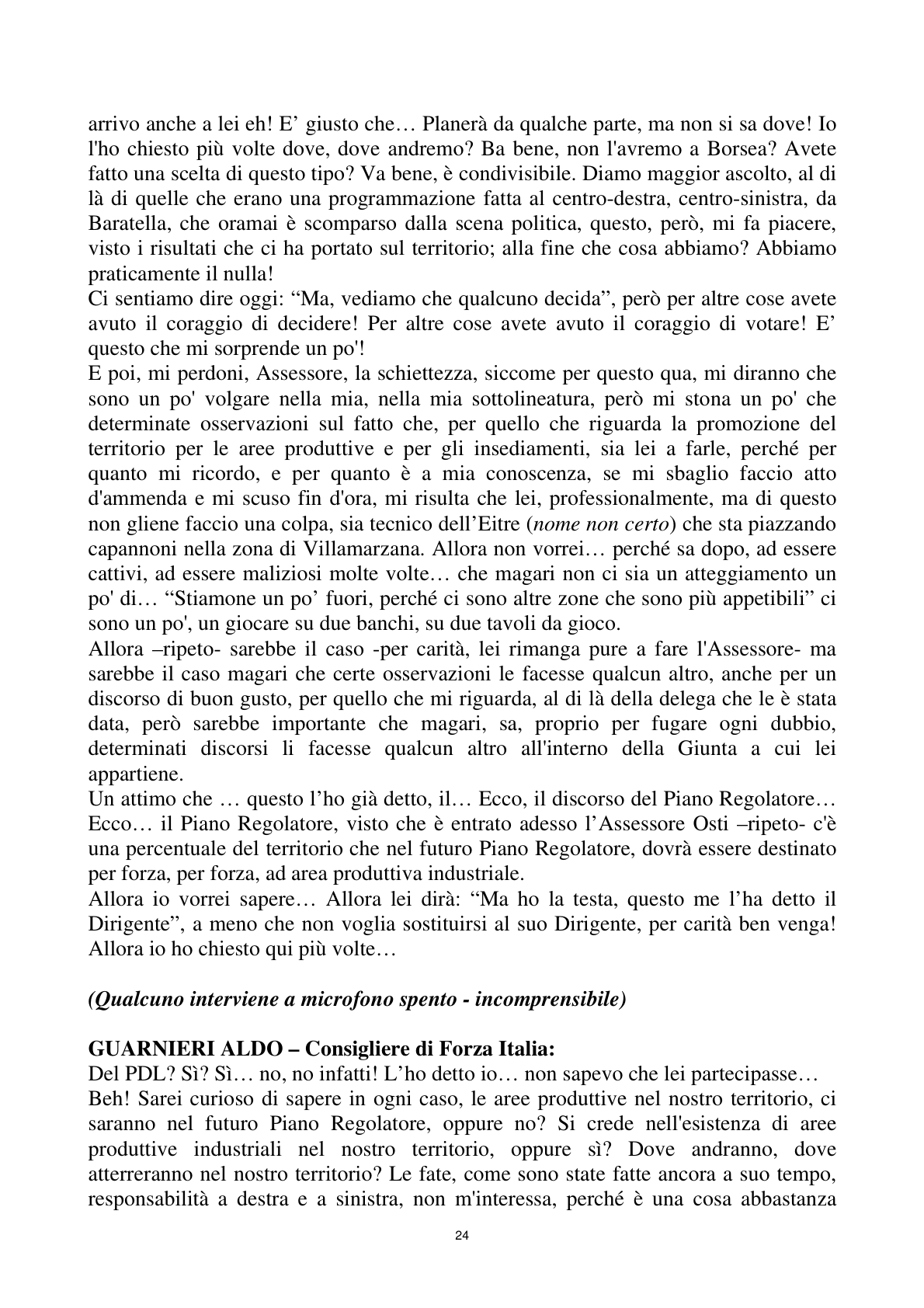 Pagina 24 del verbale