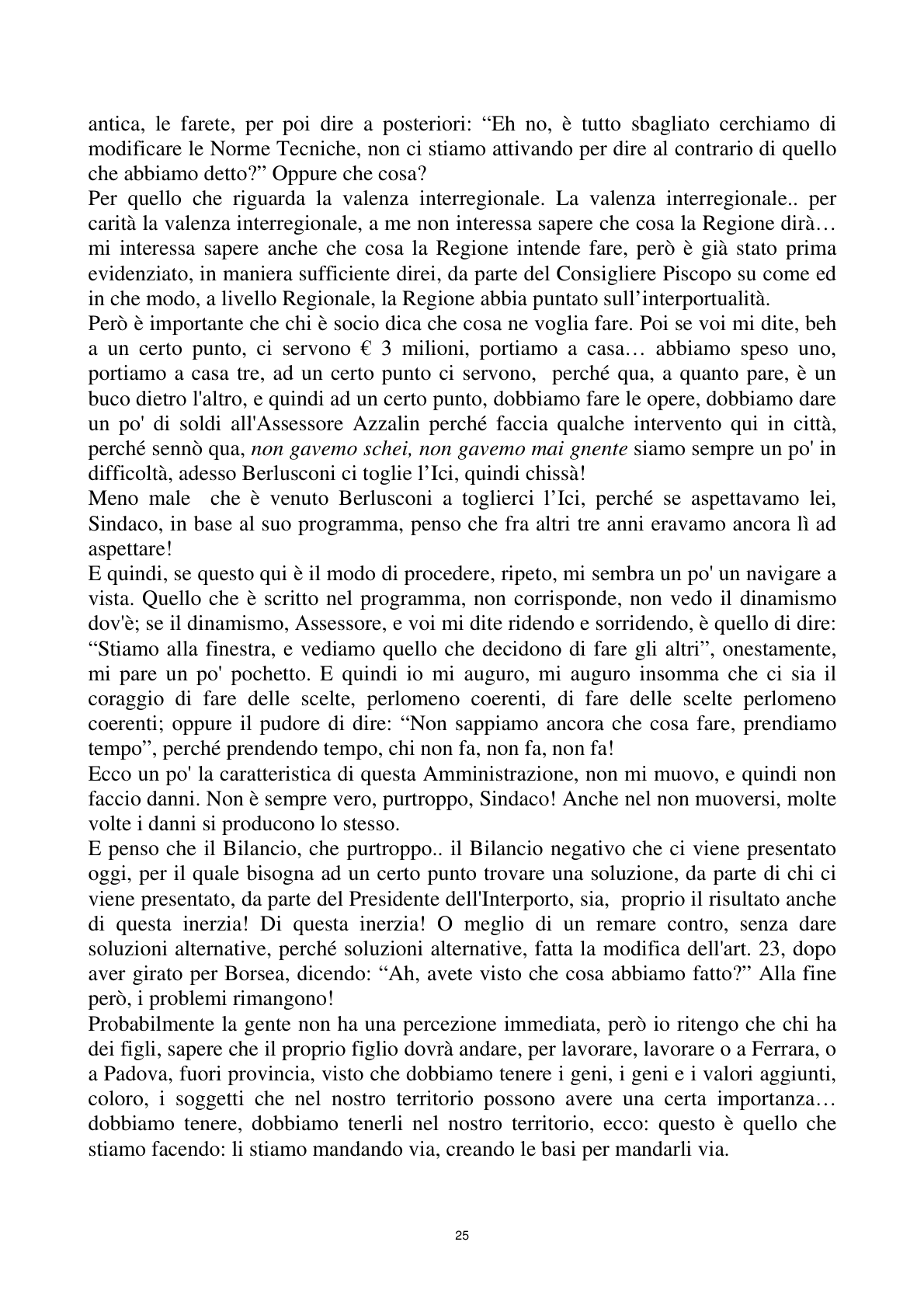 Pagina 25 del verbale