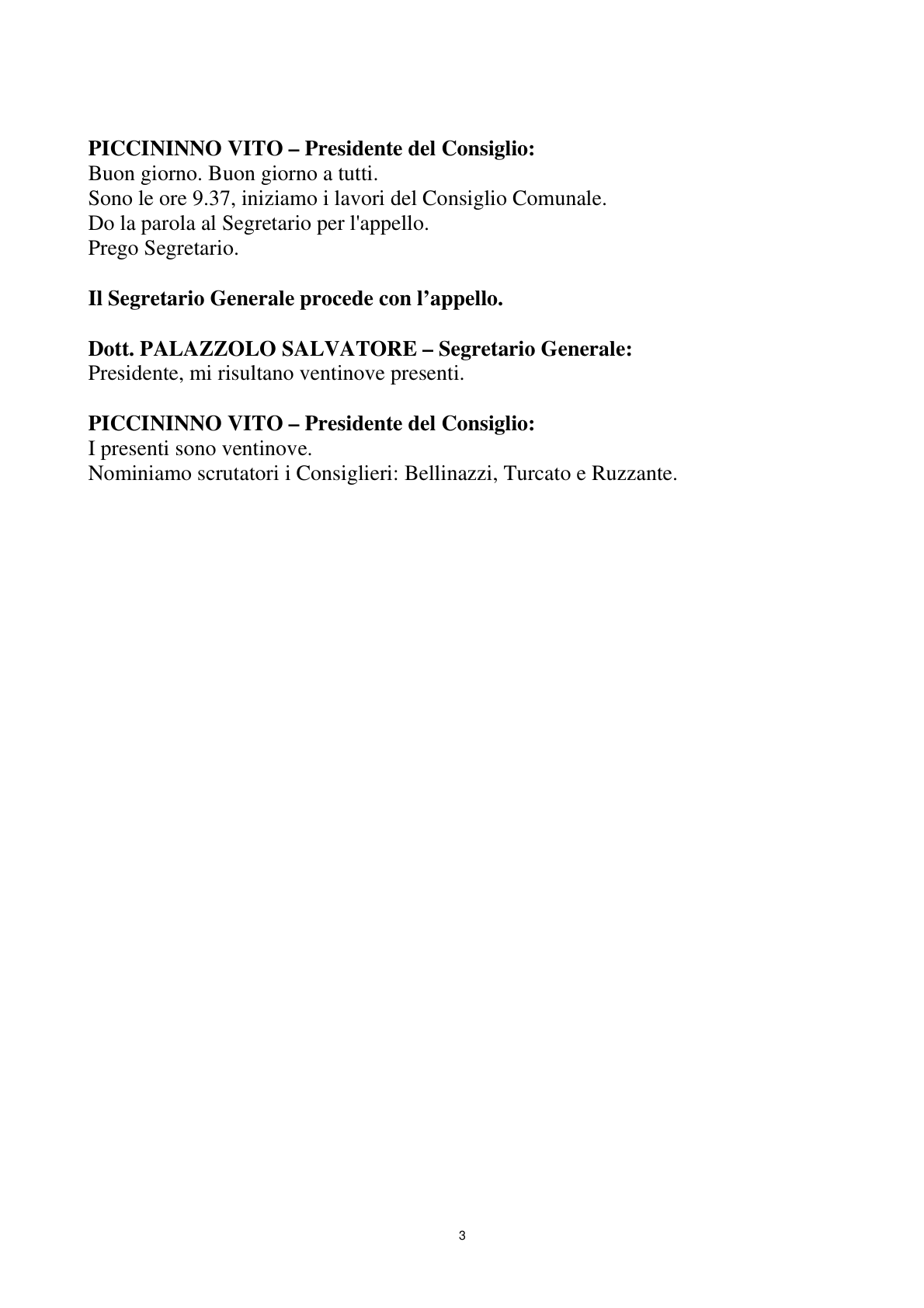 Pagina 3 del verbale