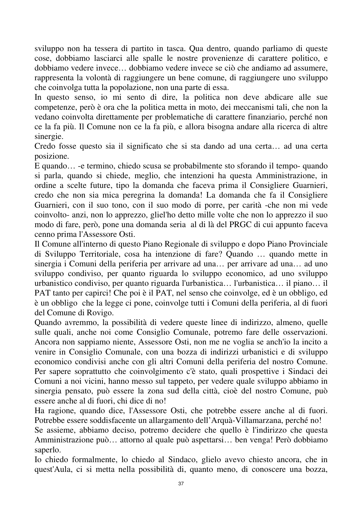 Pagina 37 del verbale