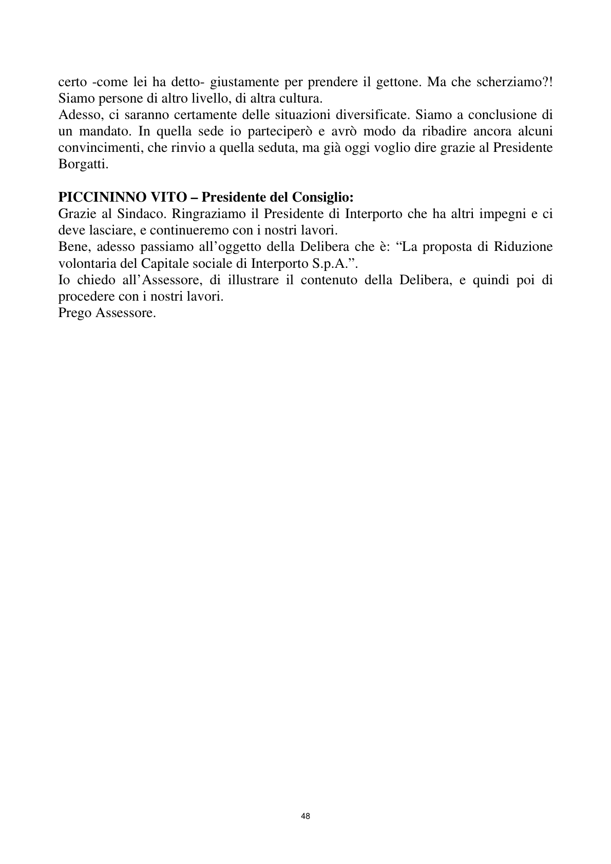 Pagina 48 del verbale