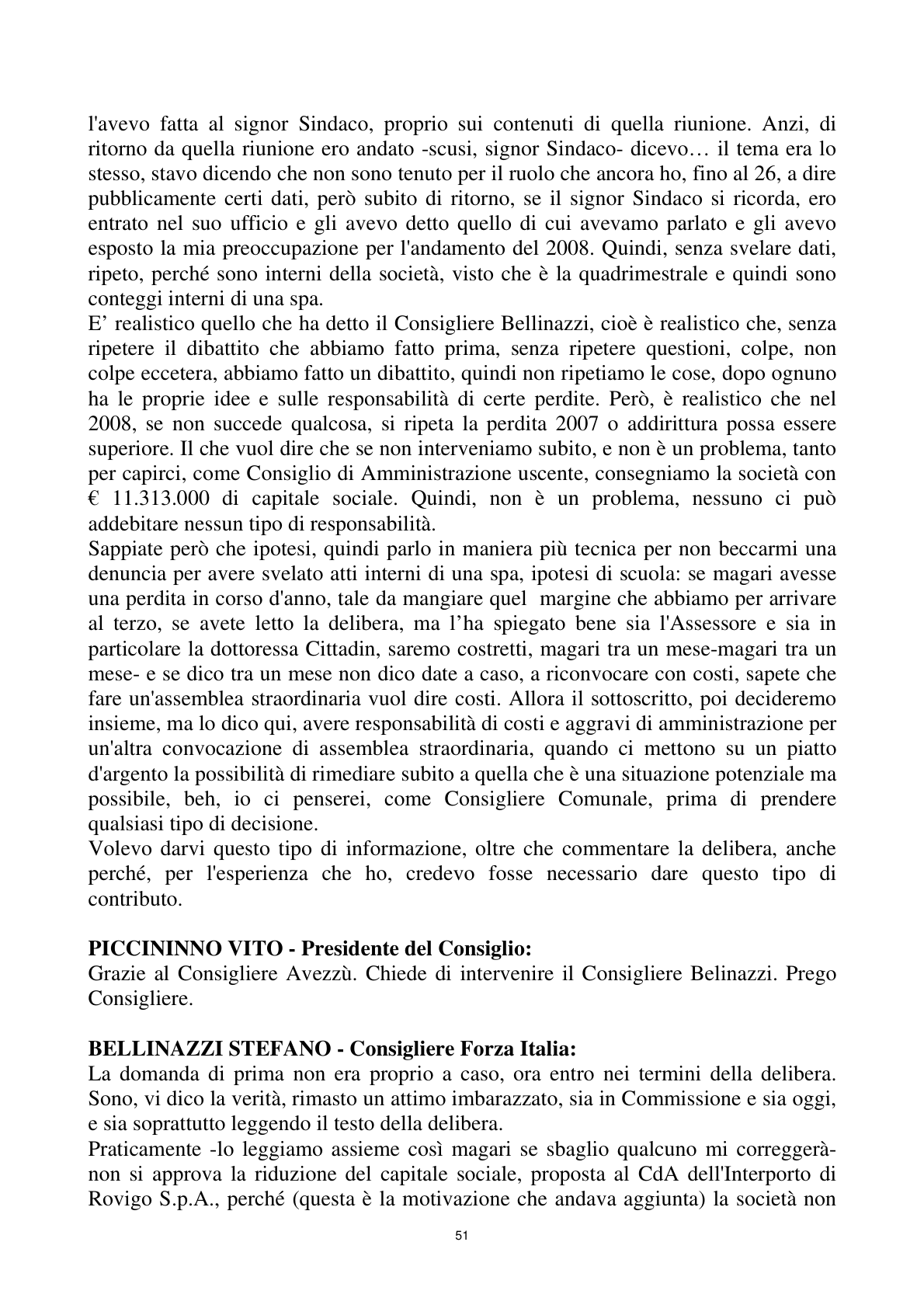Pagina 51 del verbale
