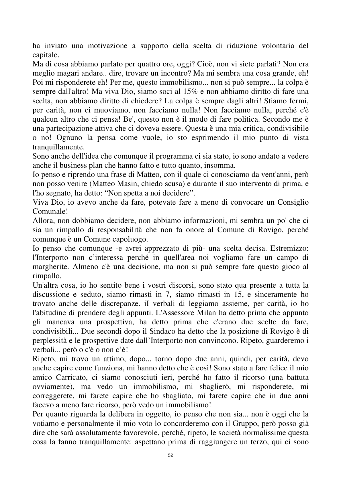 Pagina 52 del verbale