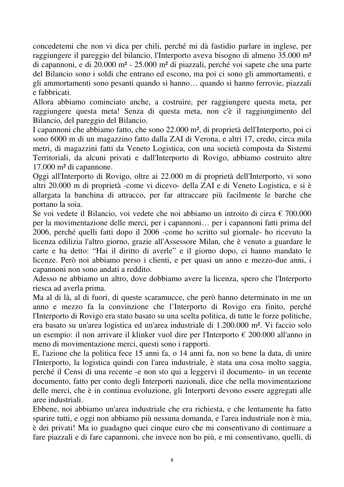 Pagina 6 del verbale