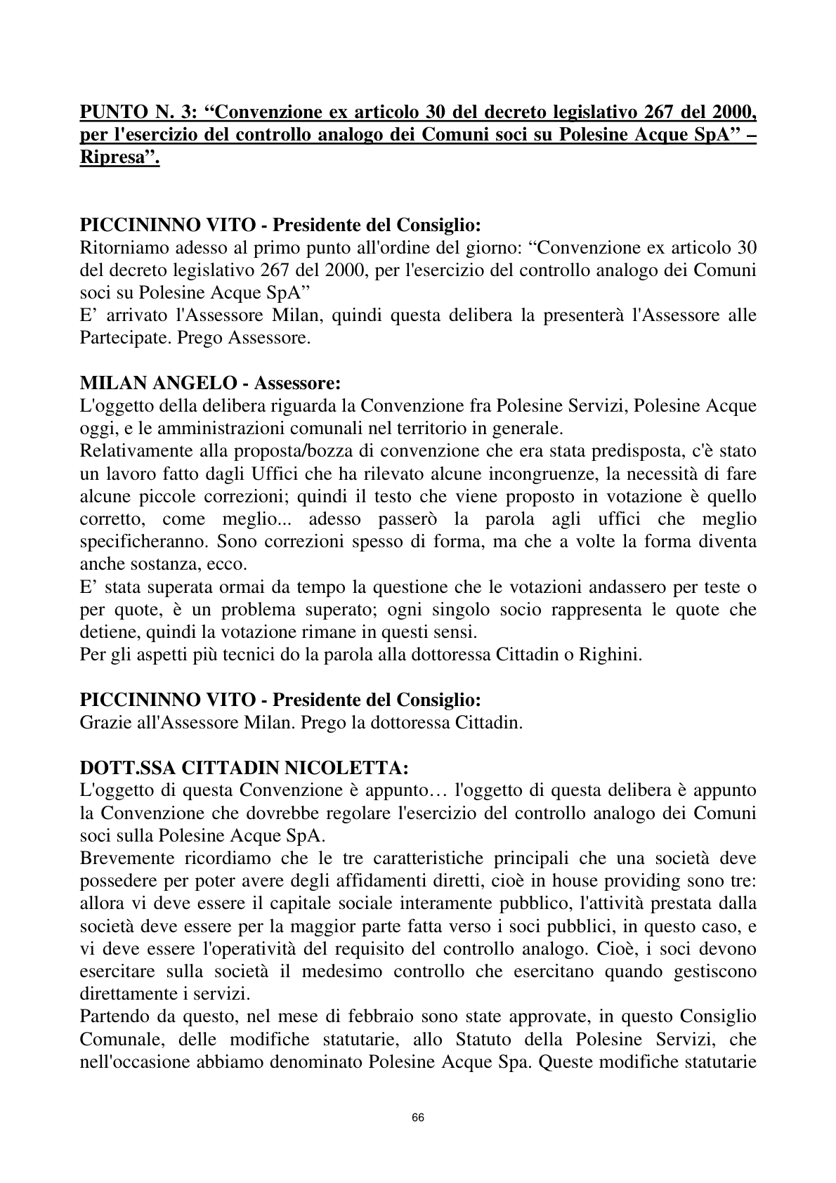Pagina 66 del verbale