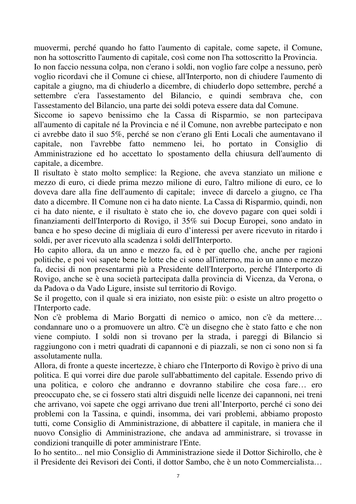 Pagina 7 del verbale