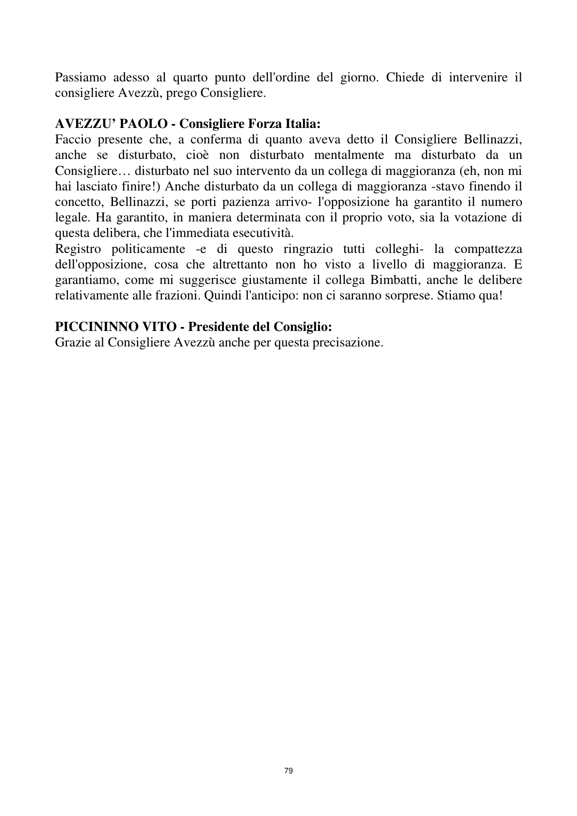 Pagina 79 del verbale