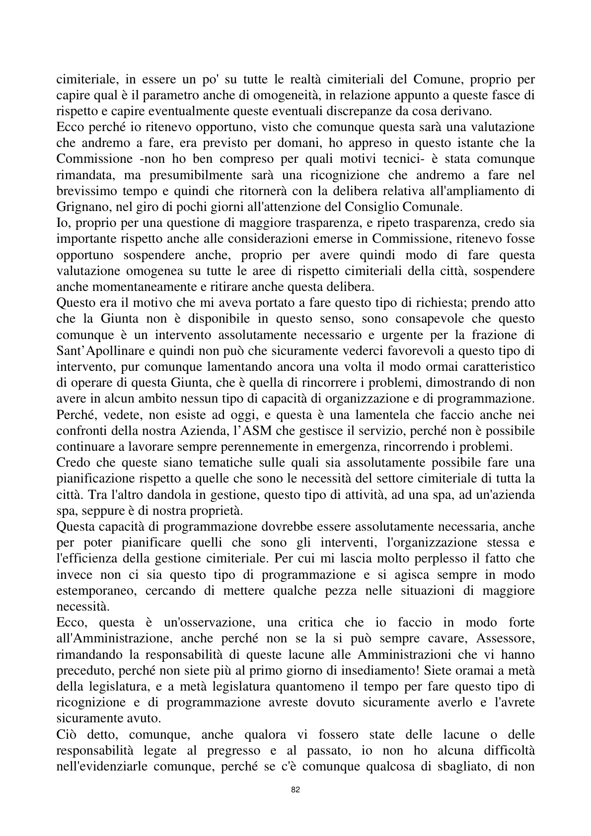 Pagina 82 del verbale