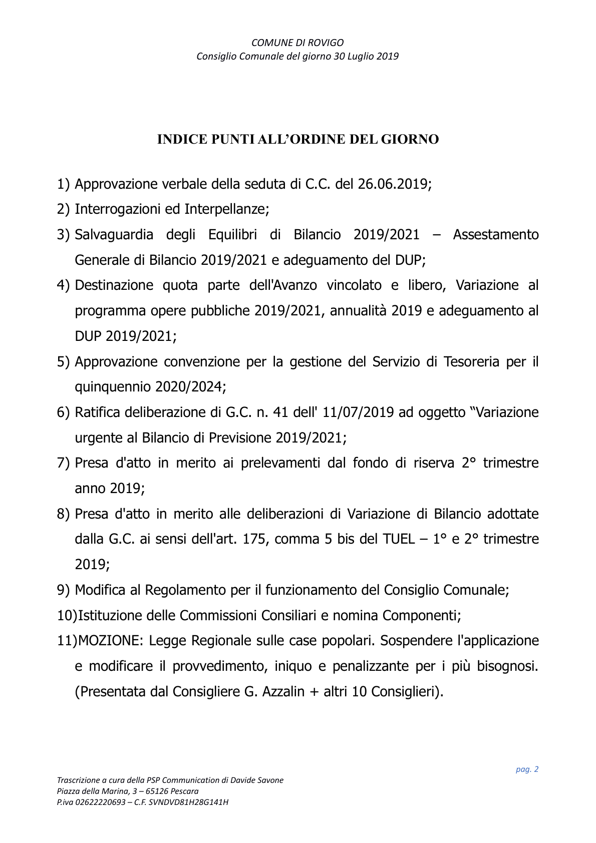 Pagina 2 del verbale