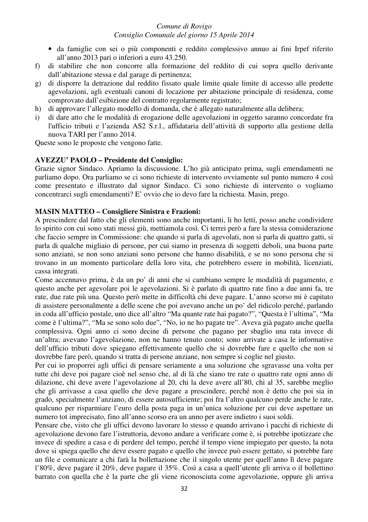 Pagina 32 del verbale